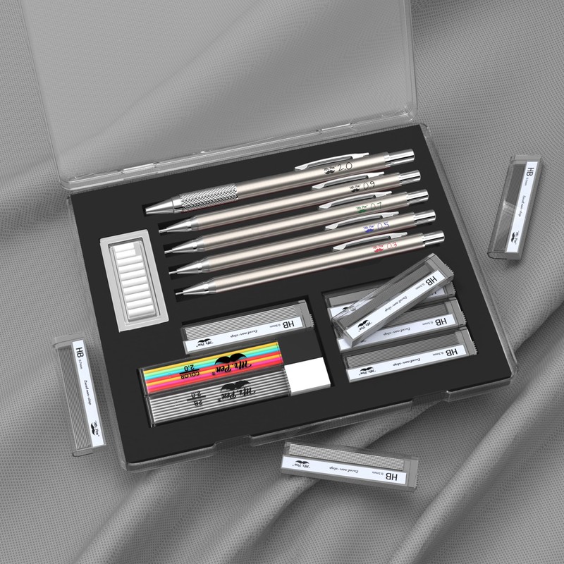 Mr. Pen- Metal Mechanical Pencil Set with Lead and Eraser