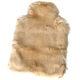 Hab & Gut (JF002BE) Made From Real Fur Hot Water Bottle Cover – Beige