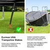 Eurmax USA Trampoline Stakes Heavy Duty Trampoline Parts Steel Stakes