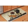 Mainstays TEXTURED PRINTED KITCHEN RUG/MAT (18"x30") WINE,ROSE FLOWERS & GRAPES,