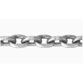 5/16" G43 High Test Chain NACM, Anchor Chain WLL 3,900 lb, Welded Steel Chain with Thick Hot Dipped Galvanized, Anti-Rust for Anchor, Towing, Logging, Multiple Length Avaliable. (40ft)