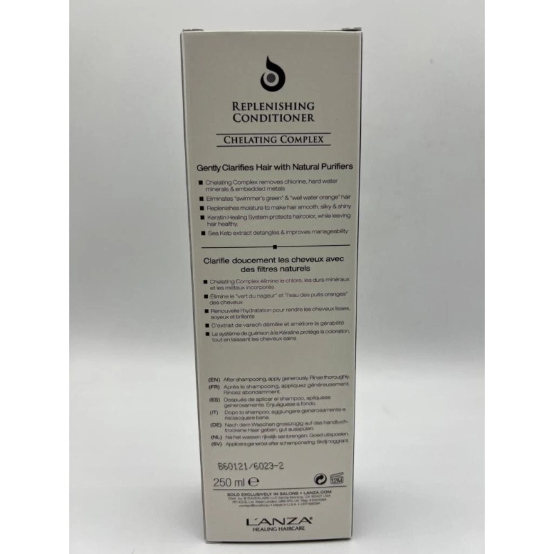 L’ANZA Lanza Healing Pure Replenishing Conditioner - 8.5 Oz. NEW-in-Box