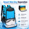 MIKIPLUM 35L Swim Backpack for Swimmers with Shoe Compartment