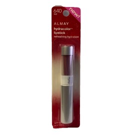 Almay Hydracolor Lipstick, SPF 15, 640 Red, Net Wt. 0.006 oz