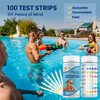 7-in-1 Pool Teststreifen für Spa, 100 Stäbchen pH Wert Teststreifen