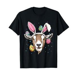 Easter Bunny Goat Funny Farmer Easter Goat T-Shirt