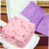 Minkissy 2pcs Sanitary Napkin Storage Bag Nappy Bag Organiser Compact