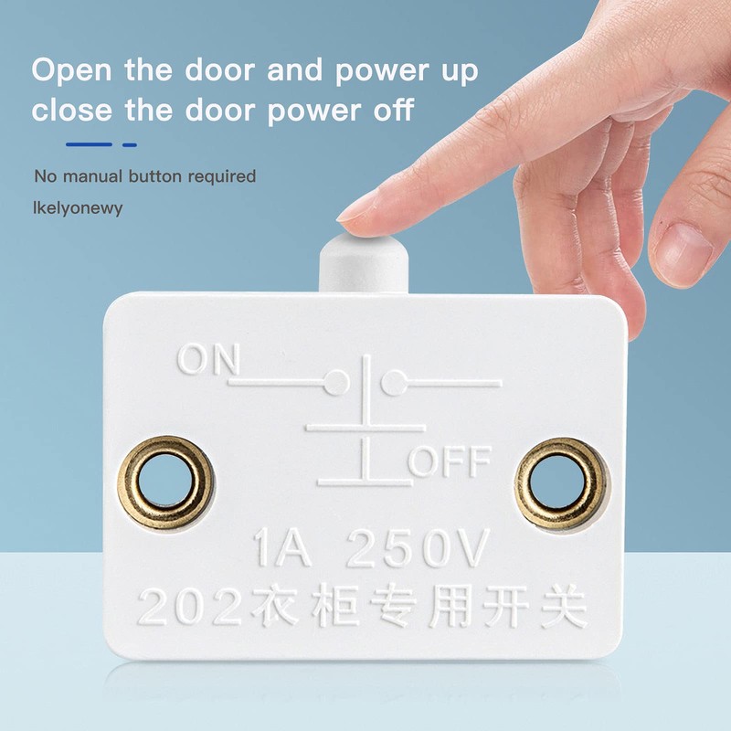 8Pcs Door Closed Light Switch Kit - On Off When