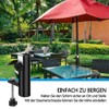 Anyingkai Parasol Holder, Balcony Railing, Adjustable, Space-saving Parasol Holder, Balcony