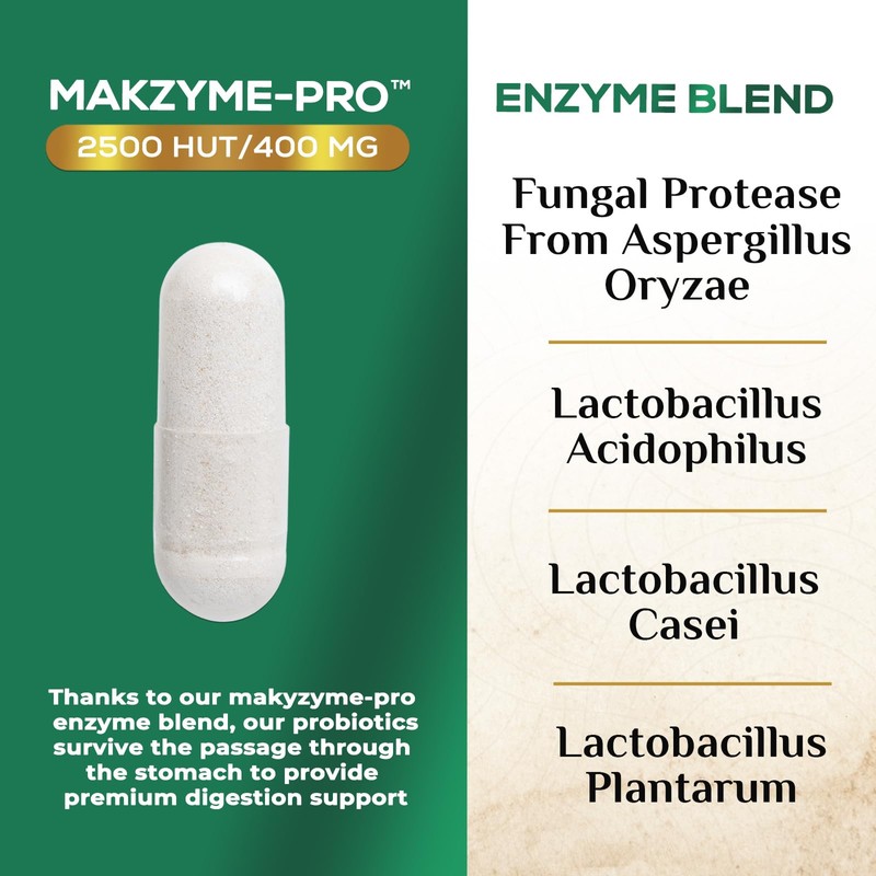 Digestive Enzymes - Multi Enzyme Complex with Bromelain, Papain, Probiotics