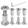 Biaungdo 15 Sets M6x20mm Hex Drive Socket Cap Bolt, Silver