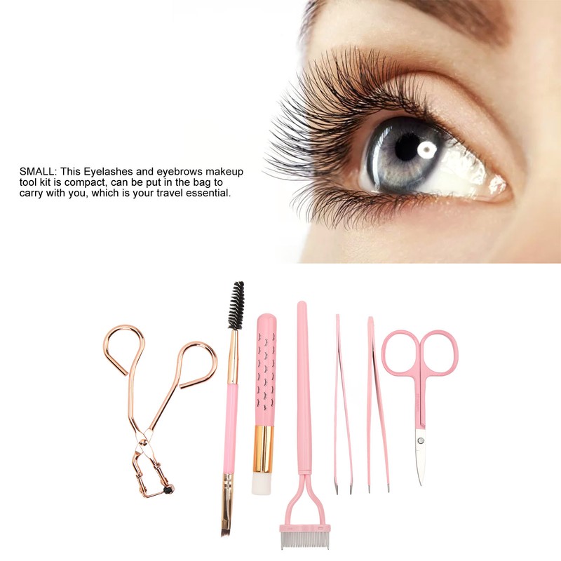 7pcs Eyelash Eyebrow Makeup Tool Eyelash Curler Tool Kit Eyebrow