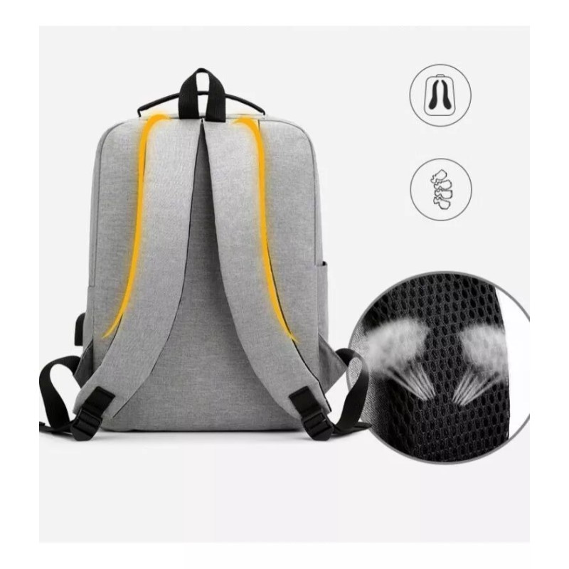 Yuqing Mochila Antirrobo Carga Usb Impermeable Escolar Laptop 25l