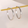 NEVEGE 925 Sterling Silver Hoop Earrings for Women Hypoallergenic Large