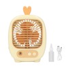 Small Desk Fan 3 Speed Mode Humidifier Function USB Charge