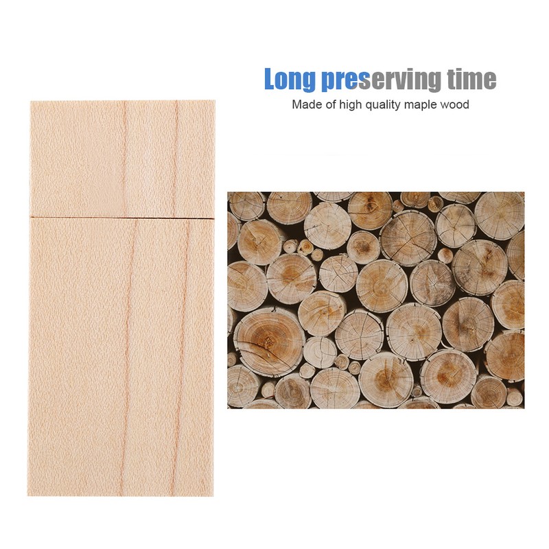 USB 2.0 Custom Primitive Simplicity Maple Wood USB Square Box