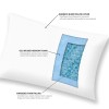 Pemberly Row Polyester Rayon Foam Pillow with Bamboo Cover in