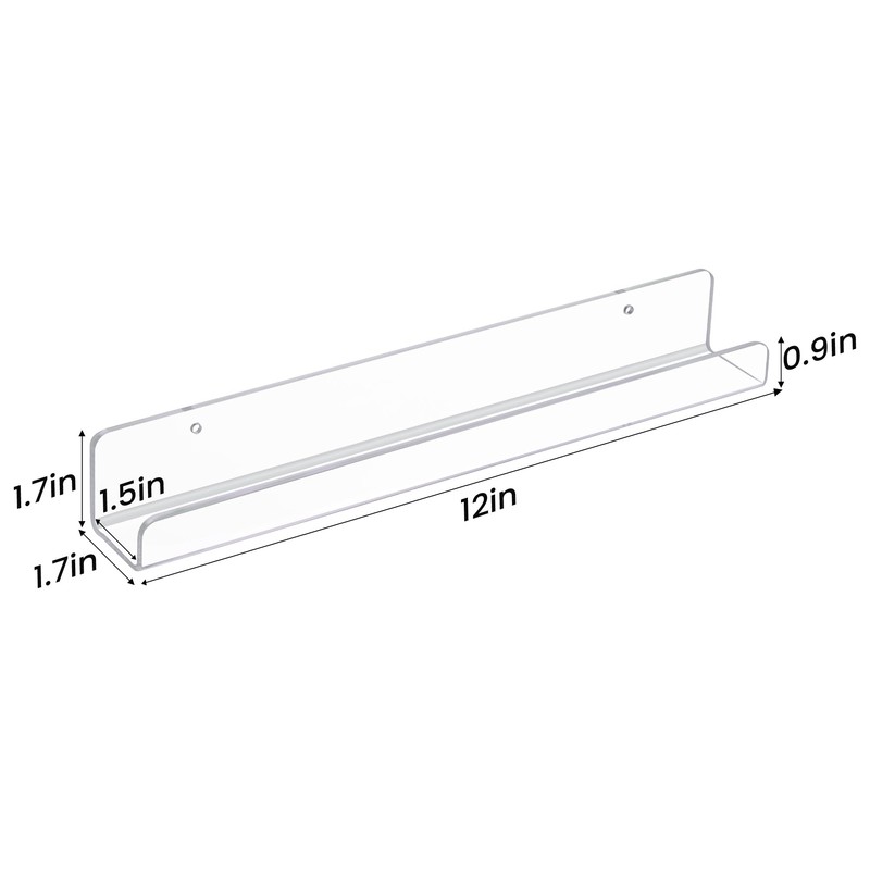 upsimples 12 Pack Vinyl Record Wall Mount Shelves, 12" Vinyl