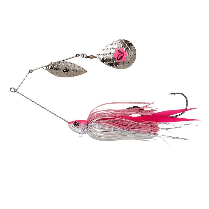 Savage Gear Da'Bush Spinnerbait (White/Silver, 16 cm, 32 g Sinking)