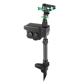 Motion Activated Sprinkler,Solar Power Sprinkler Deer Deterrent Devices Outdoor Safe Way of Scaring Away Wild Animals Safe and Effective to Protect Gardens, Orchards, landscaped Areas, lawns