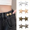 4 Pairs Stars Jean Buttons, Button Extender Tightener No Sewing