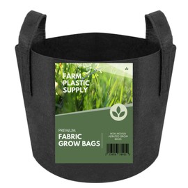 Farm Plastic Supply - 400 Gallon Fabric Grow Bags - (1 Pack) - Nonwoven Fabric Pots with Handles, Grow Bag, Plant Grow Bags, Garden Bag, for Farming, Gardening, Agriculture