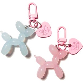 Llavero con globo de gelatina para mujer, llavero Kawaii, accesorios para llaves de coche