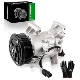 Compresor de aire acondicionado con embrague de aire acondicionado compatible con CR-V 2017-2022 (solo 1.5L) y Civic 2016-2021 (solo 1.5L), reemplaza 388105AAA01 388105AAA02 388105AAA03