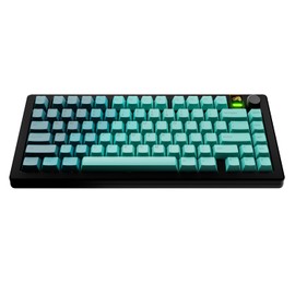 Glorious Gaming - GPBT Gradient Keycaps für mechanische Spezialtastaturen (Rainforest), lichtechter Sublimationsdruck, 100%-, 75%- 65%- und 60%-Tastaturen, PBT- Amerikanische QWERTY-Belegung