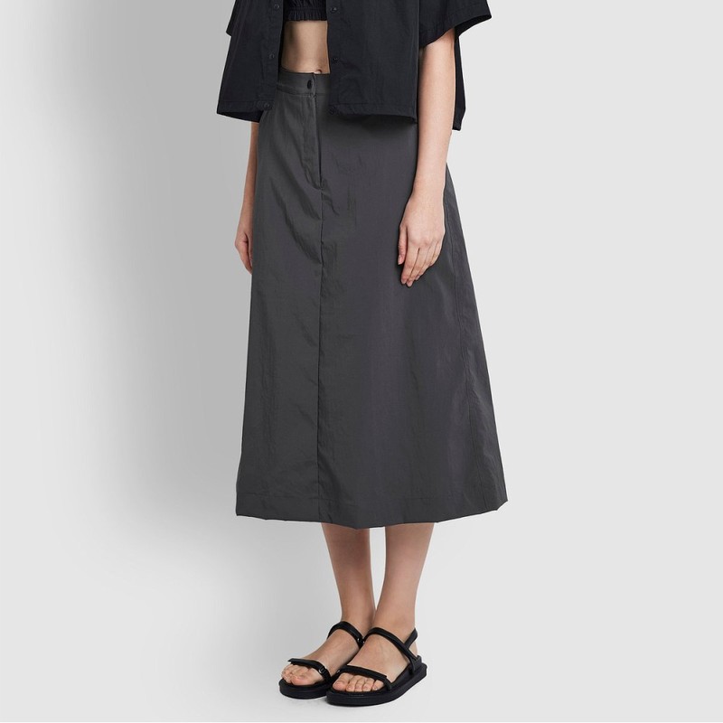 JAJU [JAJU] Women's Scat Scat A-line Skirt_Charcoal