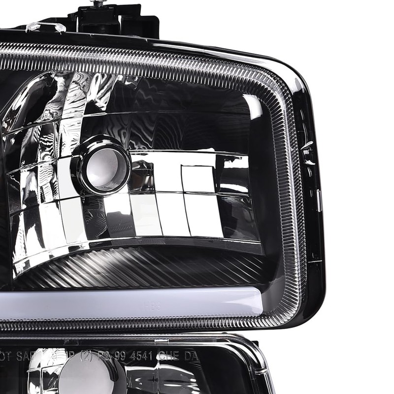PIT66 LED DRL BAR Headlights Assembly, Compatible with 1999-2006 GMC