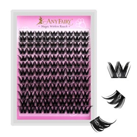 AnyFairy Lash Clusters 8-18mm Wispy Eyelash Clusters 144pcs Cluster Lashes DIY Individual Lashes Clusters with Soft Thin Band for Self Use,Beginner-Friendly(sylph-771)