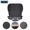 Wyrxalon Black Driver Side Bottom Replacement Cloth Seat Cover Compatible