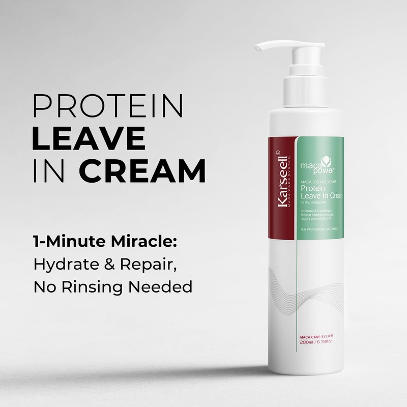 Karseell Leave-In Conditioner Hair Treatment, Protein Repair Cream for Dry