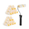 Bates- Paint Rollers, 4 inch Paint Roller with 20 Covers,