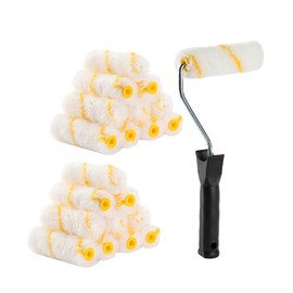 Bates- Paint Rollers, 4 inch Paint Roller with 20 Covers, Small Paint Roller, Paint Roller Covers, Mini Paint Roller, Paint Roller 4 Inch, Mini Rollers for Painting, Paint Rollers 4 Inch