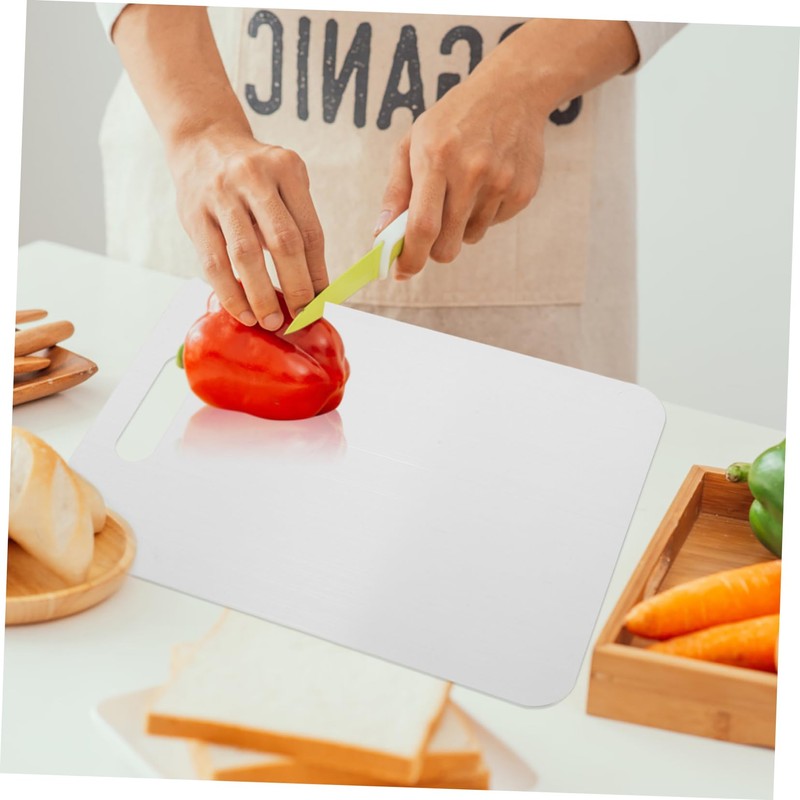 Mobestech Stainless Steel Cutting Board Heavy Duty Chopping Mat for