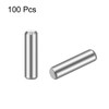 sourcing map Pack of 100 Cylinder Pins 304 Stainless Steel