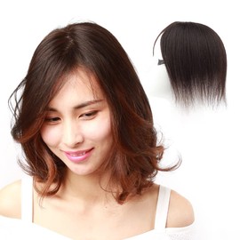 My Energetic Human Hair Partial Wig, Human Hair Wig, Fully Hand Planted, Volume Up, Wig, 3D, Brown, Black, Point Wig, Breathable, Natural, Prevents Thinning Hair, Top Cover, Ultra Lightweight, Anti-Slip, Conceals Gray Hair, Top Cover, Good Quality, Hair 