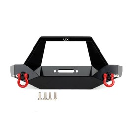 LCX 1/10 RC Crawler Car Metal Front Bumper for Traxxas TRX4 Axial SCX10 II 90046 90047 SCX10, Upgrades Parts Accessories