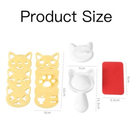 Rice Ball Mold Set Cat Lovely Rice Ball Mold Sushi Molds Pattern Sushi Kitchen Sandwich DIY Kitchen Tools