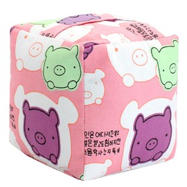 SANFERGE Decorative Door Stop Weighted Fabric Door Stop with Handle Heavy Duty Square for Bedroom Living Room Indoor Doors