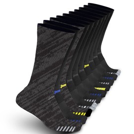 Penn Ultimate Comfort Men's Athletic Cushioned Crew Socks | Superior Comfort and Support | Ideal for Sports, Gym, Hiking & Everyday Wear (10 pair)