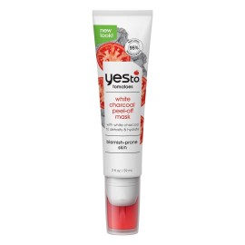 YES TO (3 Pack) Yes To Tomatoes Clear Skin Detoxifying White Charcoal Peel-Off Mask