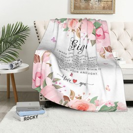 Christmas Gigi Gifts for Grandma Throw Blanket 60" x 50" - Gigi Birthday Gifts from Grandchildren - Xmas Gift for Gigi from Grandkids - Present for Gigi from Granddaughter Grandson - Best Gigi Gifts