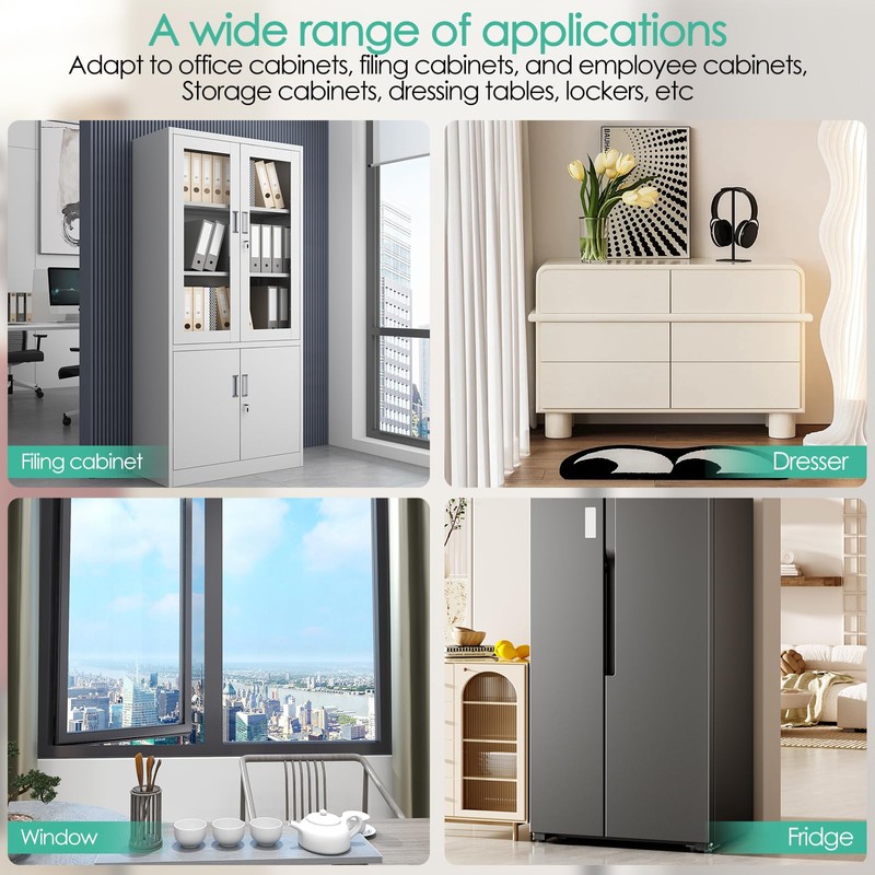 Lhdfyqt Fridge Lock with Fingerprint, Baby Cupboard Lock, Window Lock,