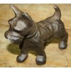 Vintage Cast Iron Scottie Dog Doorstop Papper Weight Schnauzer Dogs