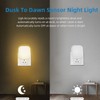 2pcs LED Sensing Night Light 2700K Soft White Plug in