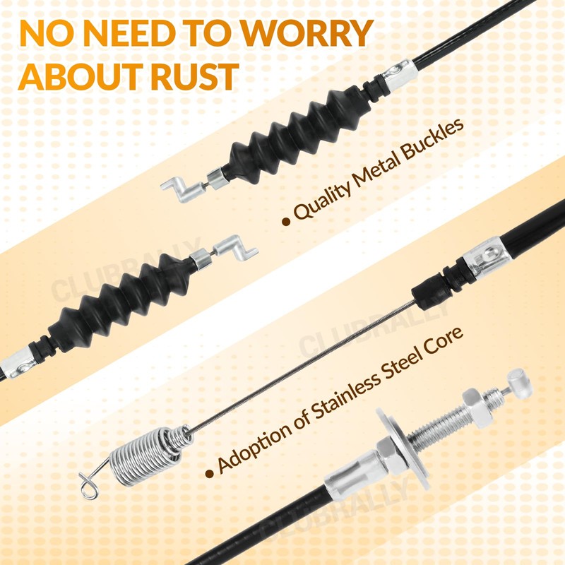 CLUBRALLY Club Car DS Golf Cart Governor & Accelerator Cable