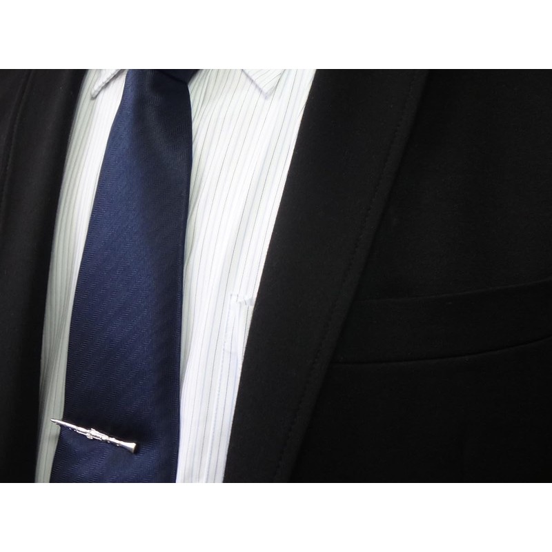 Successory Made in Japan Motif Tie Pin Clarinet Reprint, Brass,